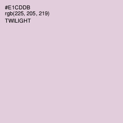 #E1CDDB - Twilight Color Image