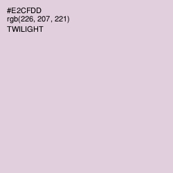 #E2CFDD - Twilight Color Image