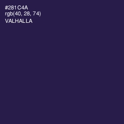 #281C4A - Valhalla Color Image