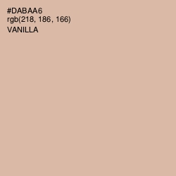 #DABAA6 - Vanilla Color Image