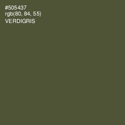 #505437 - Verdigris Color Image