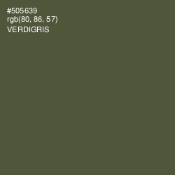 #505639 - Verdigris Color Image
