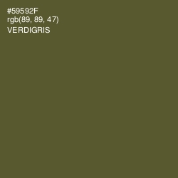 #59592F - Verdigris Color Image