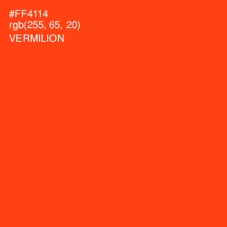 #FF4114 - Vermilion Color Image