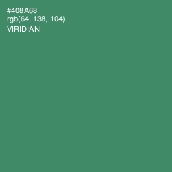 #408A68 - Viridian Color Image
