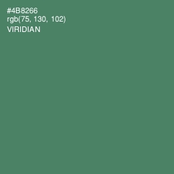 #4B8266 - Viridian Color Image