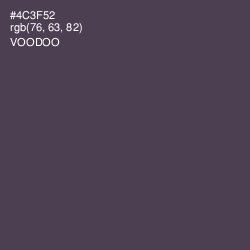 #4C3F52 - Voodoo Color Image