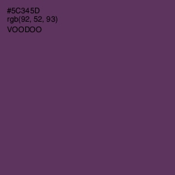 #5C345D - Voodoo Color Image