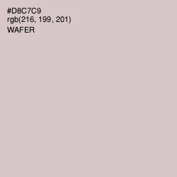 #D8C7C9 - Wafer Color Image