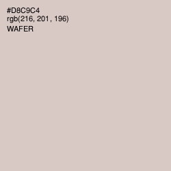 #D8C9C4 - Wafer Color Image