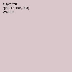 #D9C7CB - Wafer Color Image