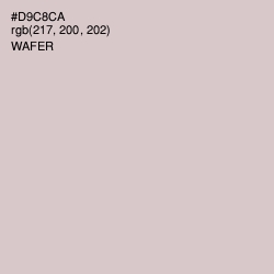 #D9C8CA - Wafer Color Image