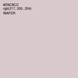 #D9C8CC - Wafer Color Image