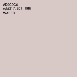 #D9C9C6 - Wafer Color Image