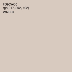 #D9CAC0 - Wafer Color Image