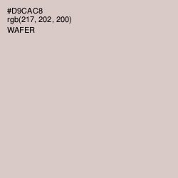 #D9CAC8 - Wafer Color Image