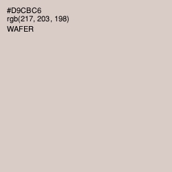 #D9CBC6 - Wafer Color Image