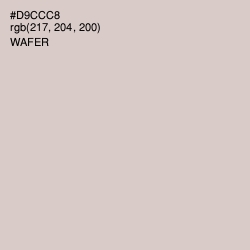 #D9CCC8 - Wafer Color Image