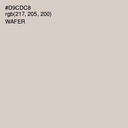 #D9CDC8 - Wafer Color Image