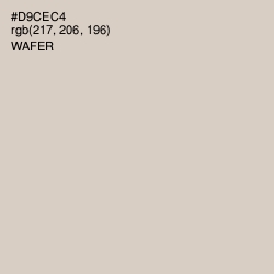 #D9CEC4 - Wafer Color Image