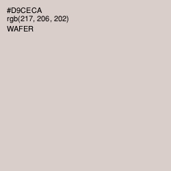 #D9CECA - Wafer Color Image