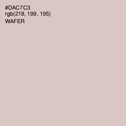 #DAC7C3 - Wafer Color Image