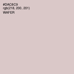 #DAC8C9 - Wafer Color Image