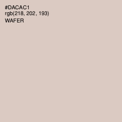 #DACAC1 - Wafer Color Image