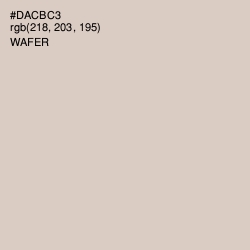 #DACBC3 - Wafer Color Image