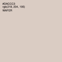 #DACCC3 - Wafer Color Image