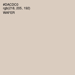 #DACDC0 - Wafer Color Image