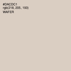 #DACDC1 - Wafer Color Image