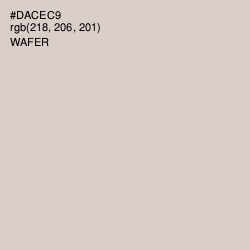 #DACEC9 - Wafer Color Image