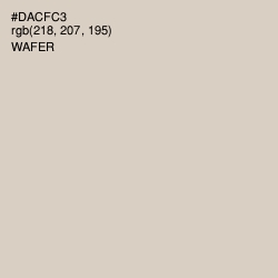 #DACFC3 - Wafer Color Image