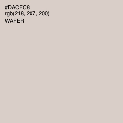 #DACFC8 - Wafer Color Image