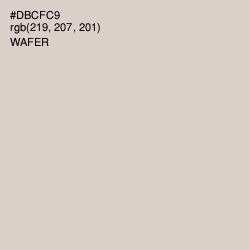 #DBCFC9 - Wafer Color Image