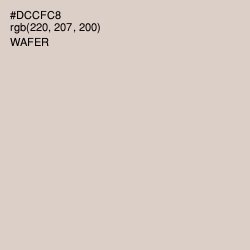 #DCCFC8 - Wafer Color Image