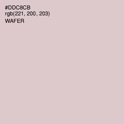 #DDC8CB - Wafer Color Image