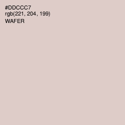 #DDCCC7 - Wafer Color Image