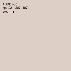 #DDCFC5 - Wafer Color Image