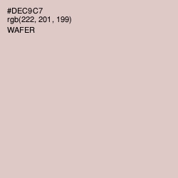 #DEC9C7 - Wafer Color Image