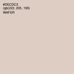 #DECDC3 - Wafer Color Image
