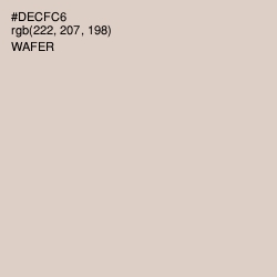 #DECFC6 - Wafer Color Image