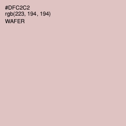 #DFC2C2 - Wafer Color Image