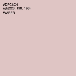 #DFC6C4 - Wafer Color Image