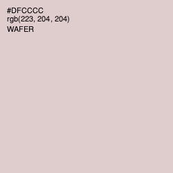 #DFCCCC - Wafer Color Image