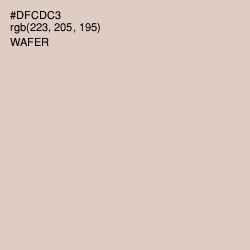 #DFCDC3 - Wafer Color Image