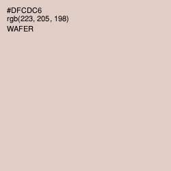 #DFCDC6 - Wafer Color Image