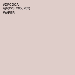 #DFCDCA - Wafer Color Image