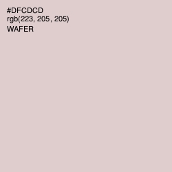 #DFCDCD - Wafer Color Image